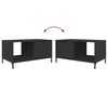 vidaXL Couchtisch Schwarz Eichen-Optik 90 x 49 x 46 cm Holzwerkstoff