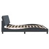 vidaXL Bettgestell ohne Matratze Dunkelgrau 200x200 cm Samt