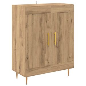 vidaXL Sideboard Artisan-Eiche 69,5 x 34 x 90 cm Verbundholz und Eisen