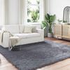 vidaXL Kunstschaffell Teppich Tafalla Anthrazit 240 x 240 cm Polyester