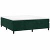 vidaXL Boxspringbettgestell Dunkelgr&uuml;n 160x200 cm Samt