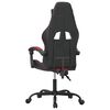 vidaXL Gaming-Stuhl Drehbar Schwarz und Weinrot Kunstleder