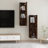 vidaXL TV-Wandschr&auml;nke 2 Stk. R&auml;uchereiche 30,5x30x110 cm