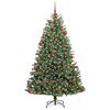 vidaXL Künstlicher klappbarer Weihnachtsbaum mit 300 LEDs Grün 180 cm