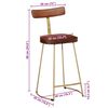 vidaXL Barhocker 2 Stk. 49x43x88 cm Mango Massivholz