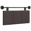 vidaXL H&auml;ngevorderseite Wandmontiert Dunkelbraun 90 x 55 x 5 cm Stoff