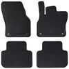 vidaXL Autofu&szlig;matte 4 pcs Schwarz Geeignet f&uuml;r Audi Q3 2019-2025 Gummi