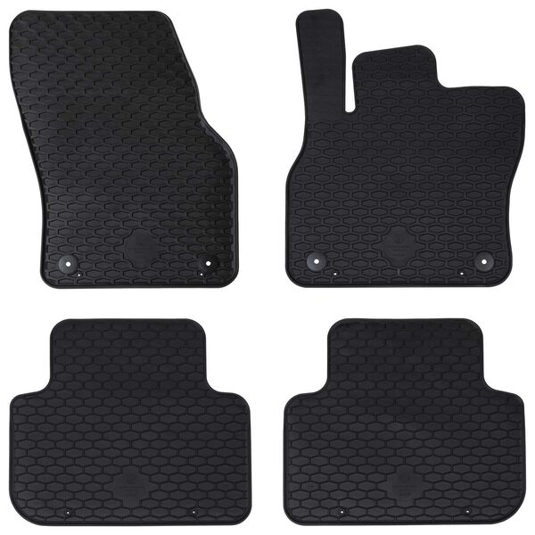 vidaXL Autofu&szlig;matte 4 pcs Schwarz Geeignet f&uuml;r Audi Q3 2019-2025 Gummi