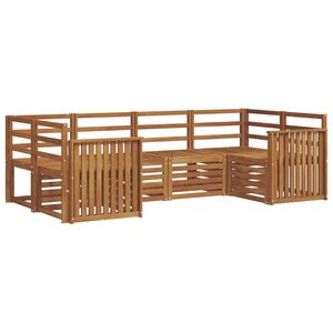 vidaXL Outdoor-Sofagarnitur 6 stk. Natur