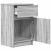 vidaXL Nachttisch Grau Sonoma 39x35x65 cm Holzwerkstoff