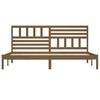 vidaXL Massivholzbett Honigbraun Kiefer 200x200 cm