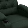 vidaXL Massagesessel Dunkelgr&uuml;n Stoff