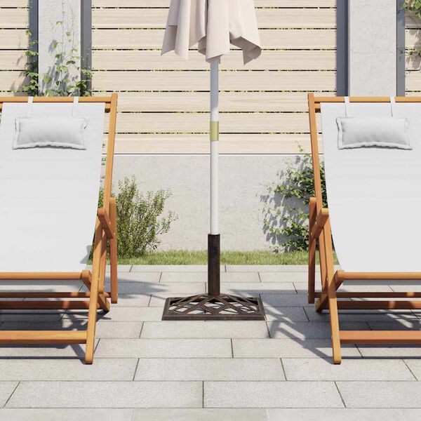 vidaXL Sonnenschirmst&auml;nder Bronzen 44x44x31 cm Gusseisen