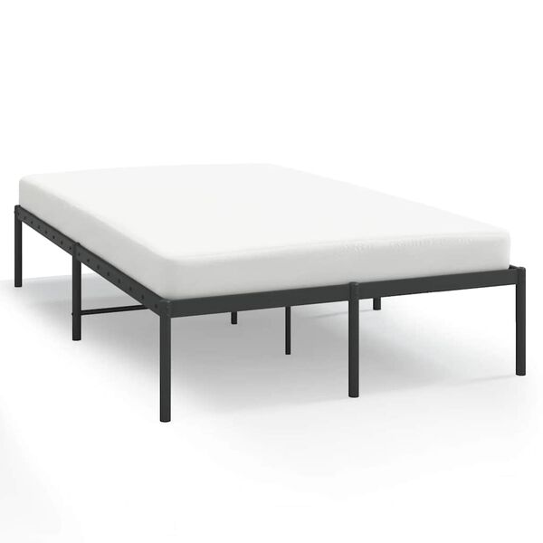 vidaXL Bettgestell Metall Schwarz 120x200 cm