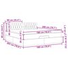 vidaXL Ottoman-Bett mit Matratze Dunkelbraun 180x200 cm Stoff