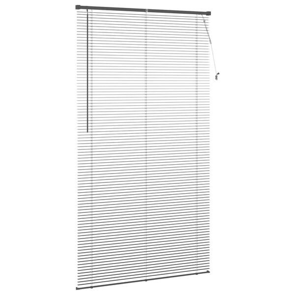 vidaXL Venetianer Jalousie Verstellbar Silber Grau 213 x 110 cm PVC