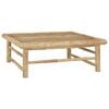 vidaXL 8-tlg. Garten-Lounge-Set mit Cremewei&szlig;en Kissen Bambus
