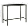 vidaXL 9-tlg. Gartenbar-Set mit Kissen Poly Rattan Grau