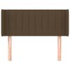 vidaXL Kopfteil mit Ohren Dunkelbraun 103x16x78/88 cm Stoff