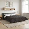 vidaXL Ganzjahresbettdecke Gepolstert Anthrazit 200 x 220 cm
