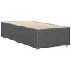 vidaXL Bettgestell ohne Matratze Dunkelgrau 100x200 cm Stoff