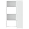 vidaXL Eck-B&uuml;cherregal 4 Etagen Wei&szlig; 85x85x140 cm Holzwerkstoff