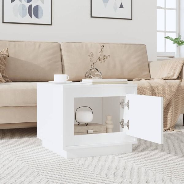 vidaXL Couchtisch Wei&szlig; 51x50x44 cm Holzwerkstoff