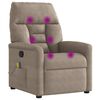 vidaXL Massagesessel Taupe Mikrofasergewebe