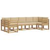 vidaXL Outdoor-Sofagarnitur 7 stk. Wei&szlig; und Beige