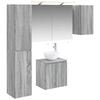 vidaXL Badezimmerschrank-Set 5 pcs Grau Sonoma 50 x 14,5 x 70 cm