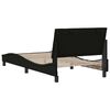 vidaXL Bettgestell ohne Matratze "Hanko" Schwarz 100x200 cm Stoff