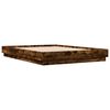 vidaXL Bettgestell R&auml;uchereiche 150x200 cm Holzwerkstoff