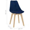 vidaXL 5-tlg. Essgruppe Blau