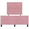 vidaXL Boxspringbett mit Kopfteil Rosa 120 x 200 cm Samt