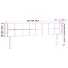 vidaXL LED Kopfteil Hellgrau 163x16x78/88 cm Samt