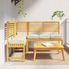 vidaXL Kissen 6 pcs Creme 40 x 40 x 8 cm Oxford-Stoff