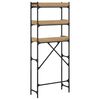 vidaXL Waschmaschinenregal mit Regal Artisan-Eiche 67 x 25 x 163 cm