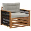 vidaXL Outdoor Mittelsofa Natur