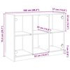 vidaXL Sideboard Braun Eichen-Optik 102x37x75,5 cm Holzwerkstoff