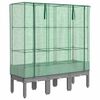 vidaXL Hochbeet mit Gew&auml;chshaus-Aufsatz Rattan-Optik 120x40x140 cm