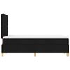 vidaXL Boxspringbett mit Matratze Schwarz 120 x 200 cm Stoff