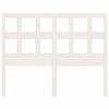 vidaXL Kopfteil Weiß 205,5x4x100 cm Massivholz Kiefer