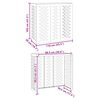 vidaXL Klimaanlagenabdeckung Silber 110 x 50 x 105 cm Edelstahl