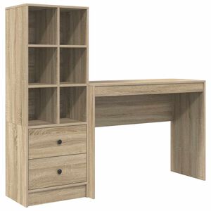 vidaXL Schreibtisch Sonoma-Eiche 145,5 x 40 x 127 cm 2 stk.