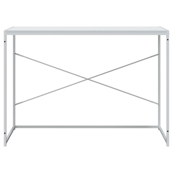 vidaXL Computertisch Wei&szlig; 110x60x70 cm Holzwerkstoff