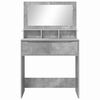 vidaXL Schlafzimmer-Frisiertische Beton Grau 80 x 39,6 x 135 cm