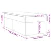 vidaXL Boxspringbett mit Matratze Schwarz 100x200 cm Stoff