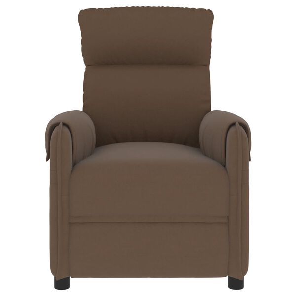 vidaXL Massagesessel Braun Stoff