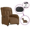 vidaXL Relaxsessel Elektrisch Braun Stoff