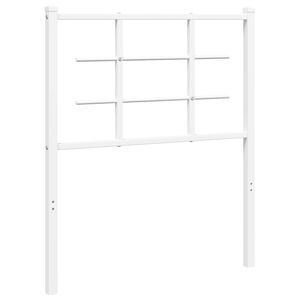 vidaXL Ersatz-Kopfteil Metall Wei&szlig; 75 cm